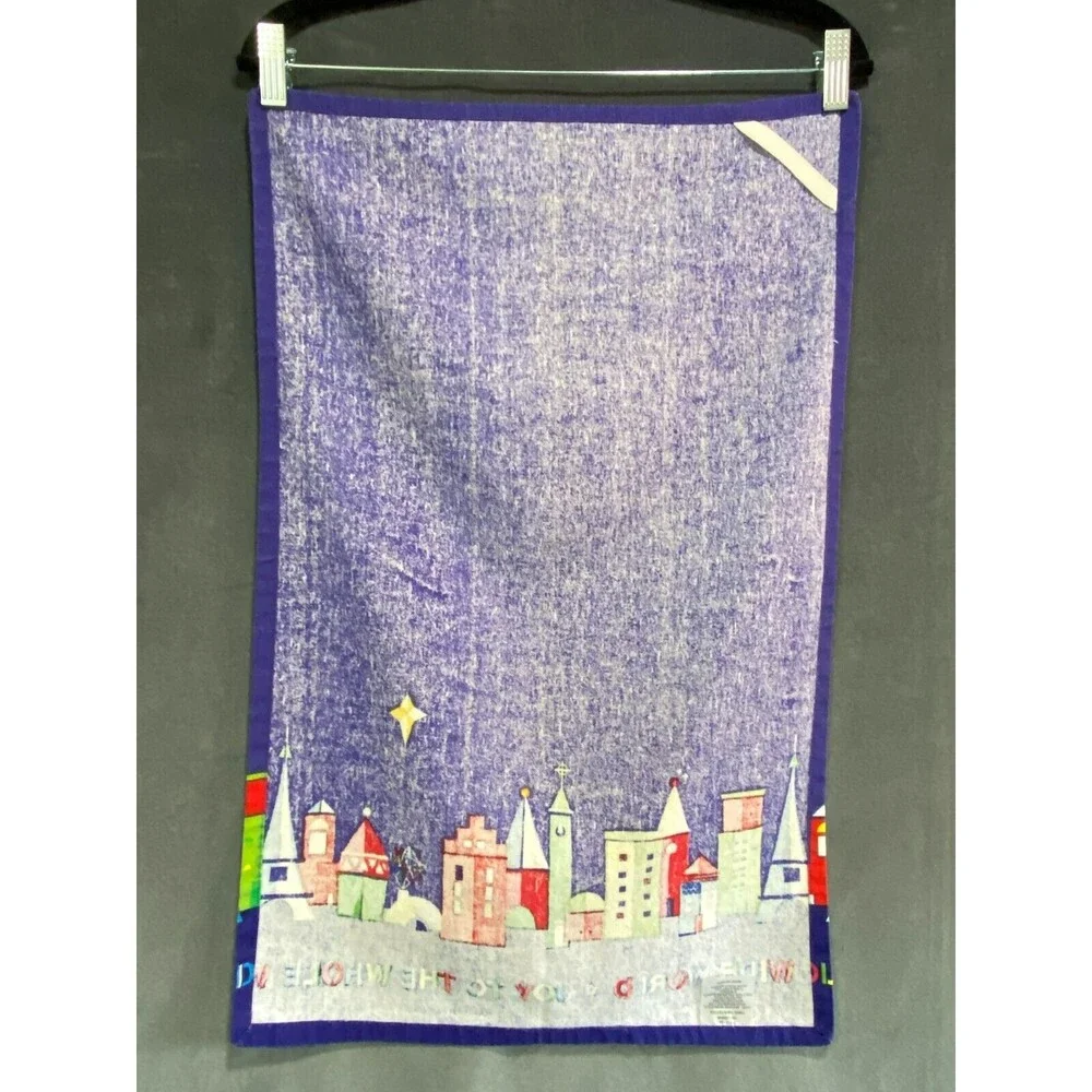 Joy To The Whole Wide World Tea Towel
